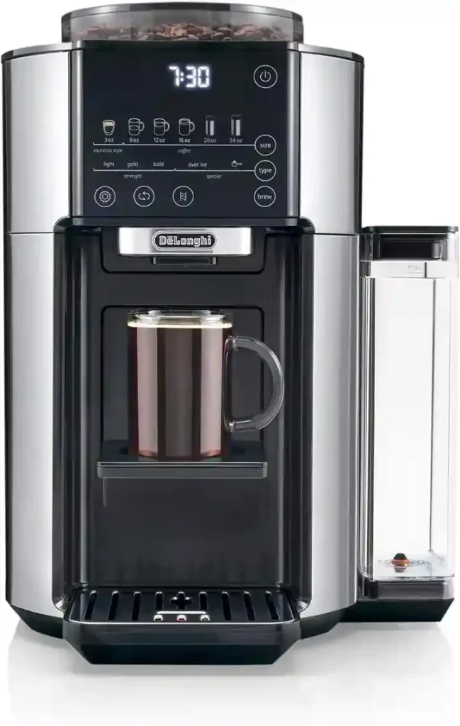 De'Longhi TrueBrew Drip Coffee Maker, Grinder