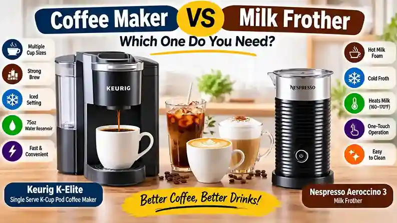 Coffee Maker vs Milk Frother