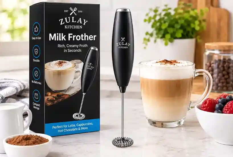Zulay Kitchen Manual Milk Frother
