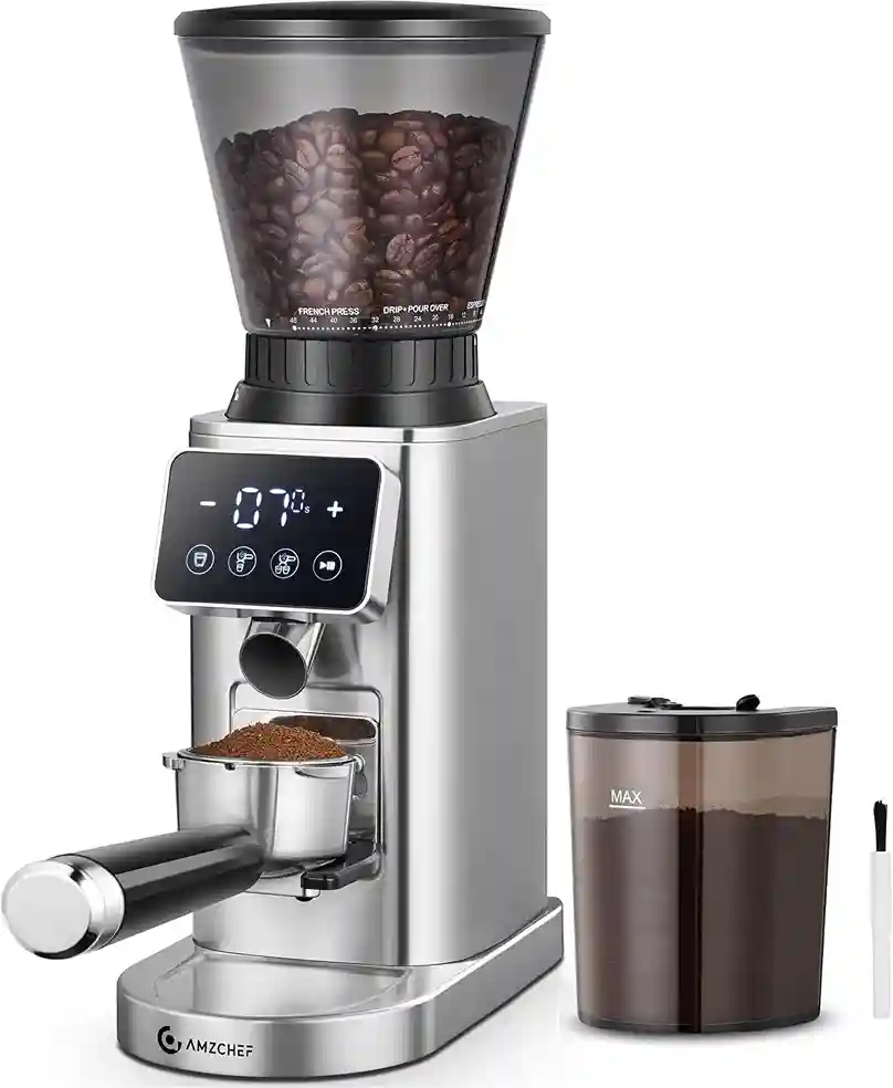 AMZCHEF Burr Coffee Grinder