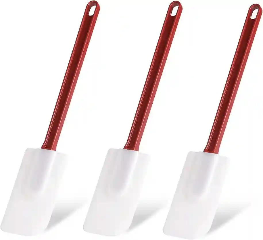 3-Piece Commercial-Grade Heat-Resistant Silicone Spatulas