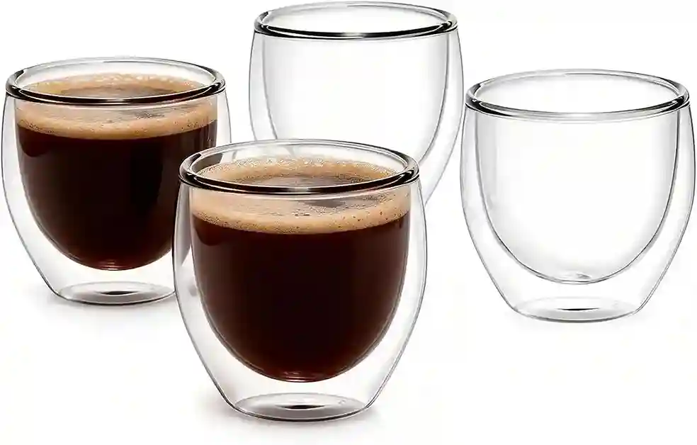 Double Walled Espresso Cups Set of 4