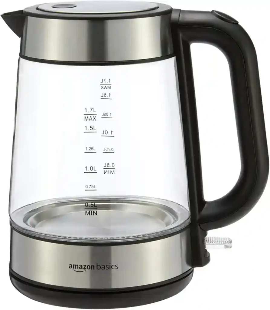 Amazon Basics Electric Kettle with Glass